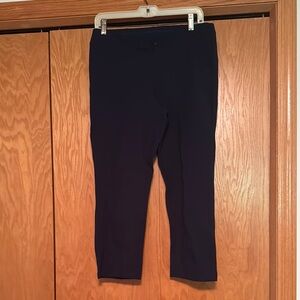 H by Halston Navy Cropped Pants size M